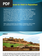 Top 10 Places to Visit in Rajasthan