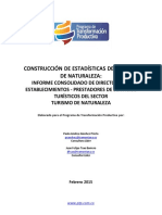 Informe Consolidado Directorio Establecimientos Turismo de Naturaleza 02 15