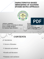 Pump Characteristics Based Optimal Dewatering of Aquifers Using Response Matrix Approach