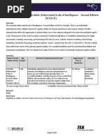 CAIT | PDF | Wechsler Adult Intelligence Scale | Cognition