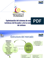 Optimización Del Sistema de Estadísticas Turísticas Del Ecuador y de La Cuenta Satélite de Turismo