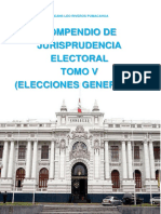 Compendio de Jurisprudencia Electoral Tomo V Elecciones Generales