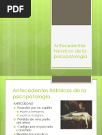 Ma Psicopatologia Antecedentes Historicos Rusvelt Ramirez