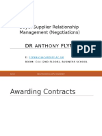 DR Flynn: Buyer-Supplier Relationship Management (Negotiations)