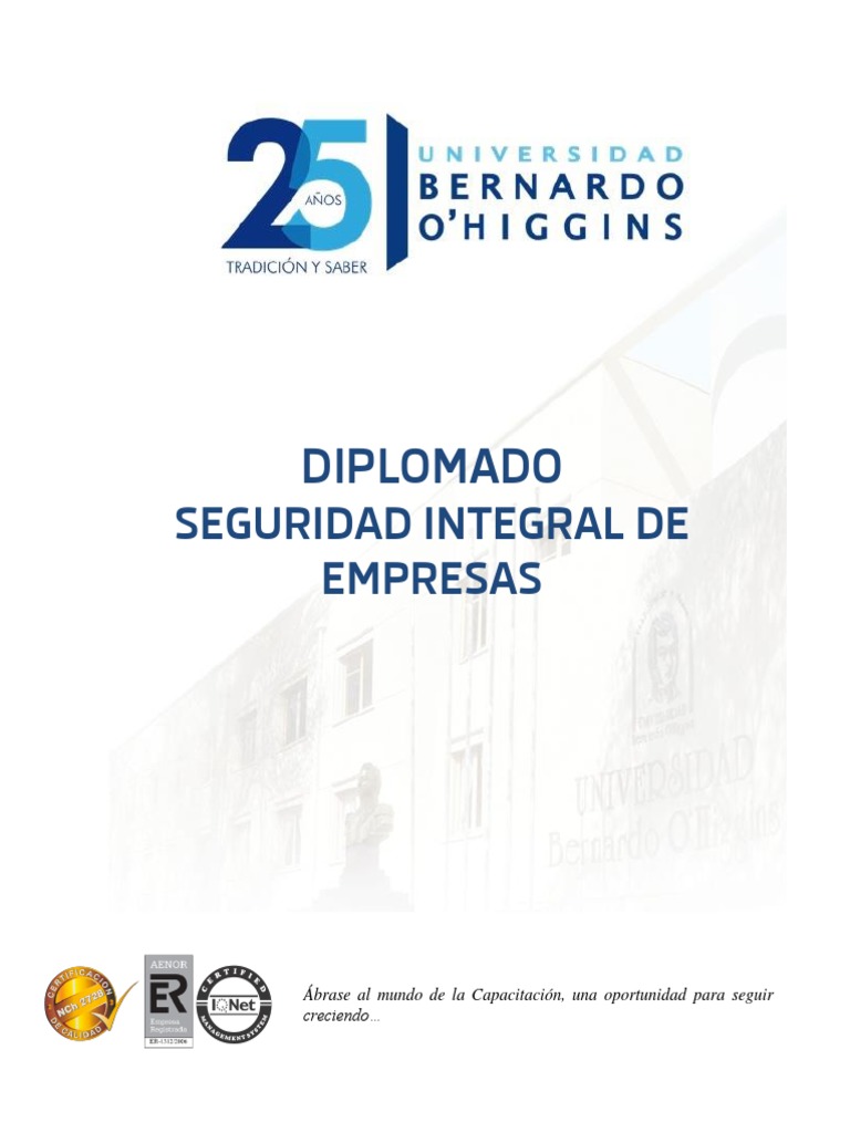 Diplomado Seguridad Elearning | PDF | La seguridad | Universidad