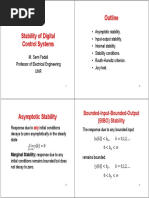 Outline: Bounded-Input-Bounded-Output (BIBO) Stability