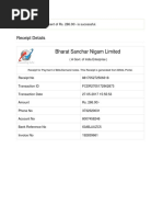 Bharat Sanchar Nigam Limited: Receipt Details