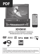 XDVD8181: Installation/Owner'S Manual