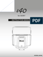 Instruction Manual: For SONY
