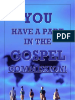 J.M. Cardona: YOU HAVE A PART IN THE GOSPEL COMMISSION!