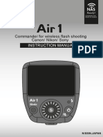 Commander For Wireless Flash Shooting Canon/ Nikon/ Sony: Instruction Manual