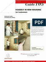 GPG105 Energy Efficiency in New Housing Site Practice For Tradesmen External Walls Insulated Dry Lining (1993 Rep 1994)