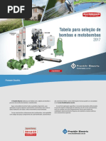 Tabela de Selecao Schneider Motobombas 2017