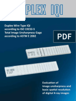 Duplex Wire Type IQI According To ISO 19232-5 Total Image Unsharpness Gage According To ASTM E 2002