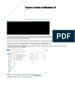 How To Password Protect A Folder in Windows 10