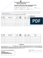 Masters Degree ICT Proforma