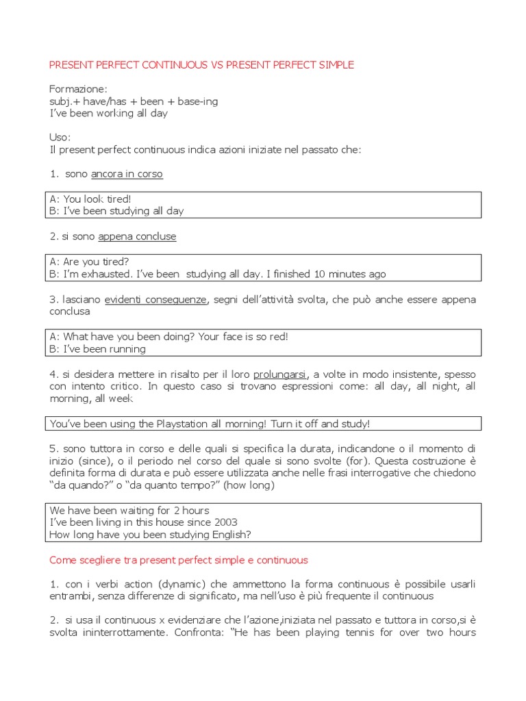 Past Simple E Past Continuous Esercizi Pdf Con Soluzioni