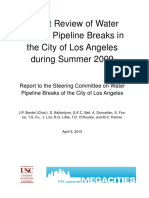 Expert Review of Water System Pipeline Breaks - LADWP - 2009