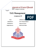 Tax Management Assignment #3