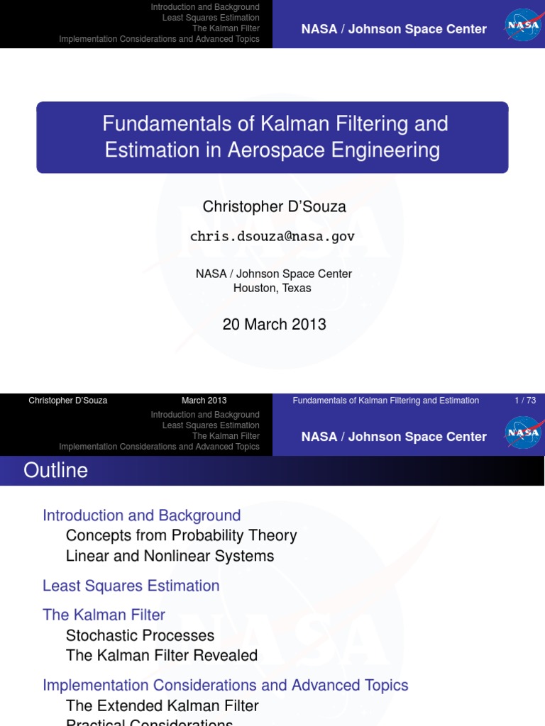 Fundamentals of Kalman Filtering | PDF | Kalman Filter | Normal ...