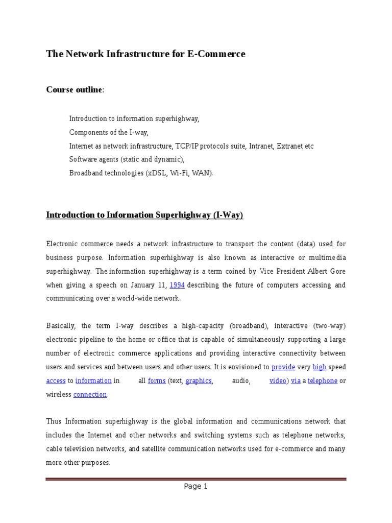 The Network Infrastructure | PDF | Digital Subscriber Line | Computer ...