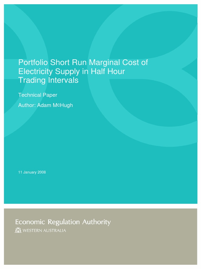 Short Run Marginal Cost Technical Paper PDF Profit (Economics