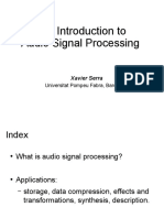 1T2: Introduction To: Audio Signal Processing