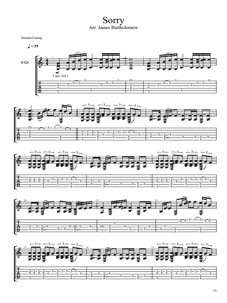 Sorry PDF | PDF | String Instruments | Guitar Family Instruments
