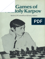 Adams J. O'Connell K.J. - The Games of Anatoly Karpov - Batsford 19744