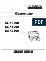 Subaru Generators Commercial Sgx3500 Sgx5000 Sgx7500e Service
