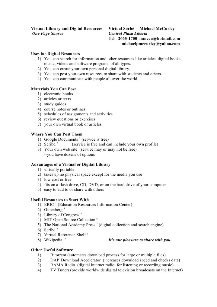 Digital Library Resources Guide | PDF | Digital Library | Internet