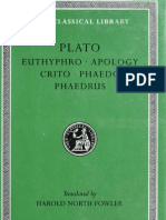 Plato - Vol. 01 - Euthyprho Apology Crtio Phaedo Phaedrus (H.N. Fowler LOEB)