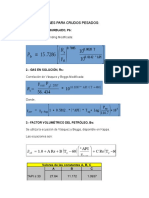 Correlaciones Crudos Pesados - Ecuaciones