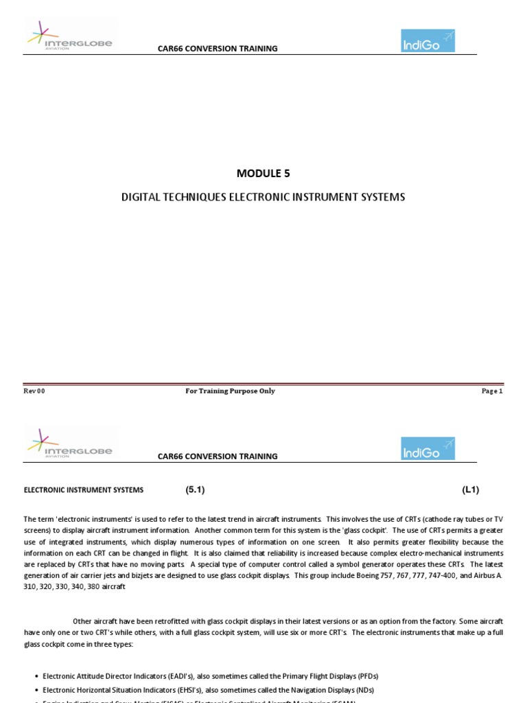 CAR66 Training: Electronic Instruments | PDF | Computer Data Storage ...