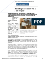 El Universal - Ciencia - 'La Ciencia Sólo Puede Decir No A Legalizar Las Drogas'