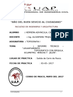 INFORME VII Lev - Topog. Con Brujula