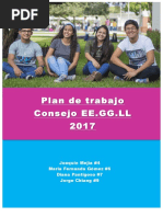 Plan de Trabajo de Unes Letras al Consejo EE.GG.LL 2017-2018