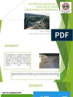 Sedimentos en Embalses