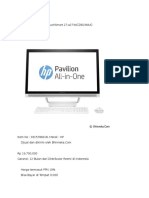 HP Aio Pavilion Touchsmart 27-A274d