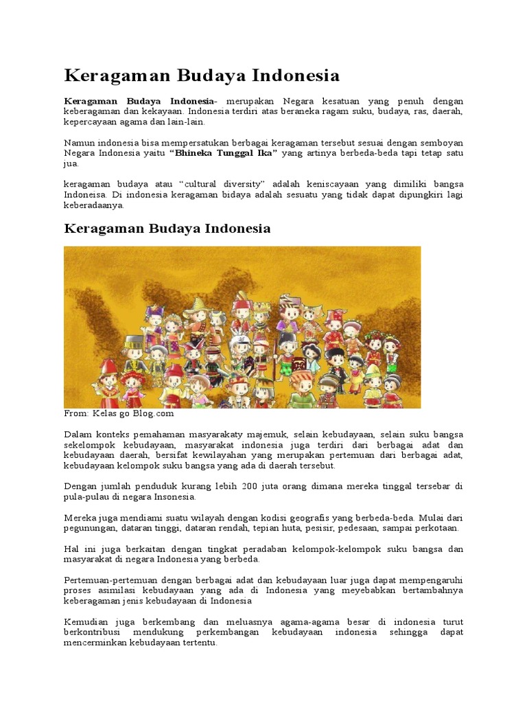 19 Keragaman Budaya Indonesia Beserta Gambar