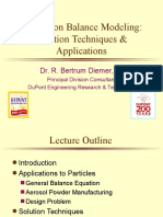 Population Balance Modeling: Solution Techniques & Applications