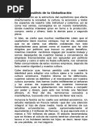 Análisis de La Globalización