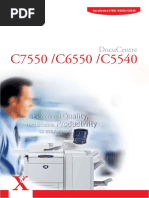 Xerox Fuji DocuCentre c5540 c6550 c7550 Brochure