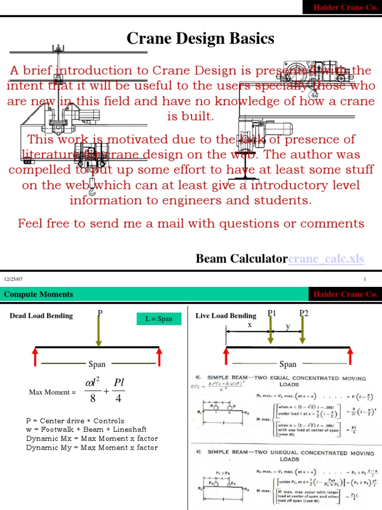 Crane Presentation PDF | PDF | Teaching Methods & Materials | Science ...
