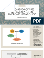 Recomendaciones Nutrimentales Para Síndrome Metabolico