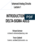 Introduction To Delta-Sigma Adcs