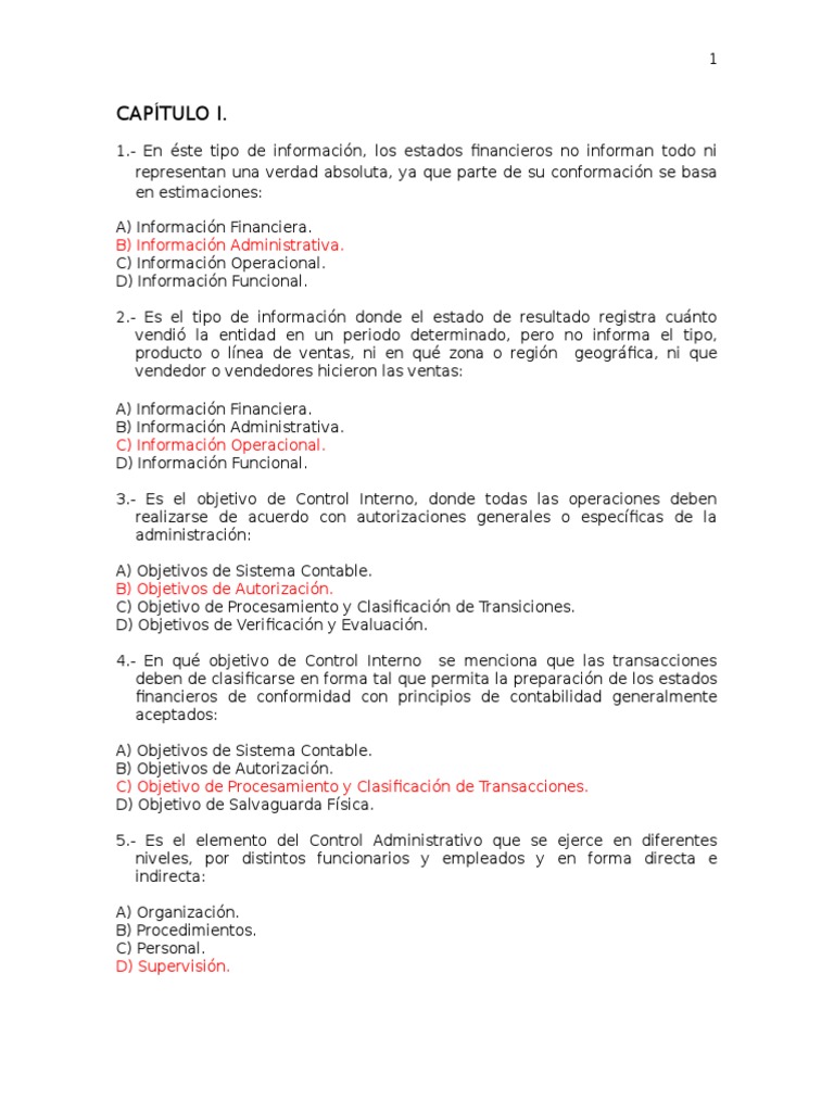 Control Interno y Gestión Financiera | PDF | Contabilidad | Estado ...