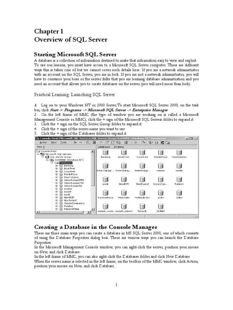 SQL Sevrver 2000 E-Book | PDF | Integer (Computer Science) | Variable ...