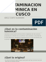 Contaminacion Luminica en Cusco