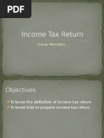 Income Tax Return: Group Members